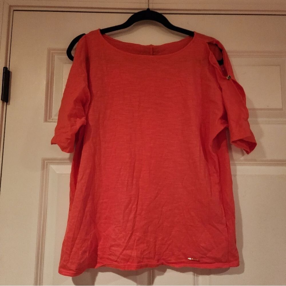 NWT Jones New York coral colored blouse S